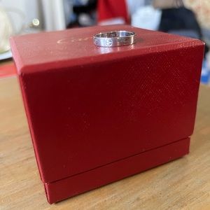 Cartier Love Ring, size 51, white gold